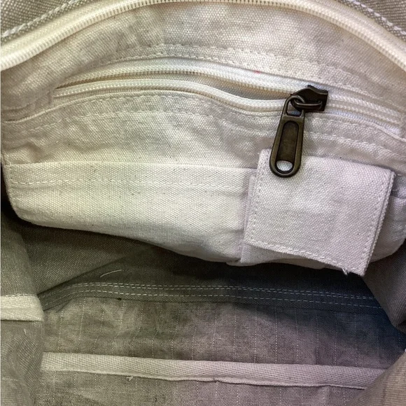 Stylish Canvas Backpack with Leather Straps - Picture 2 of 4